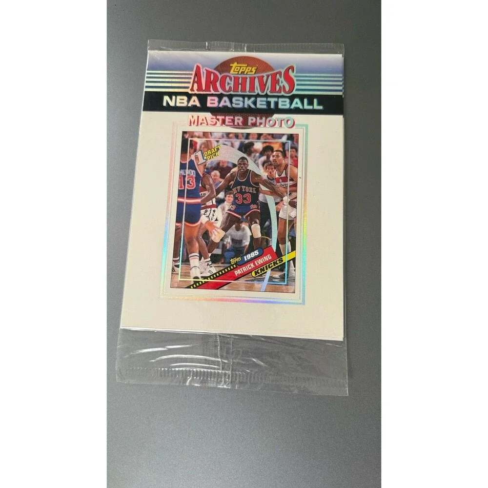 1993 Topps Archives NBA Master Photo  Patrick Ewing Sealed Pack Box Topper